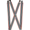 Suspenders - 1.0" - Stripes Red/Blues/White