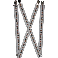 Suspenders - 1.0" - Suits Gray Stone