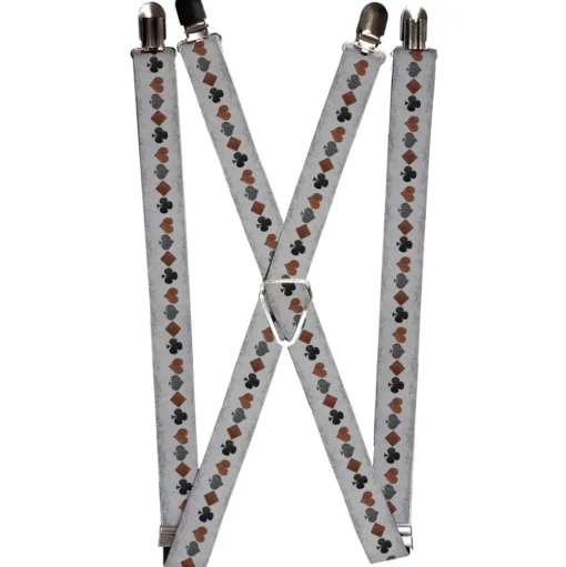 Suspenders - 1.0" - Suits Gray Stone