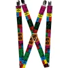 Suspenders - 1.0" - Tapes Multi Neon