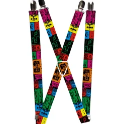 Suspenders - 1.0" - Tapes Multi Neon