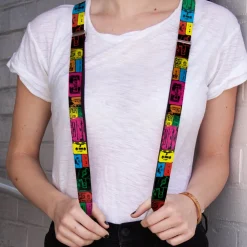 Suspenders - 1.0" - Tapes Multi Neon