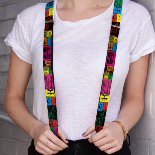 Suspenders - 1.0" - Tapes Multi Neon