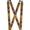 Suspenders - 1.0" - Tattoo Johnny-Candles & Skulls