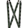 Suspenders - 1.0" - Thin Green Line Flag Weathered Black/Gray/Green