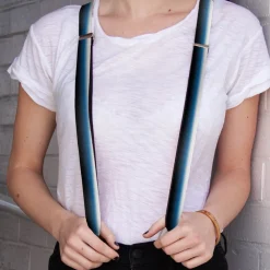 Suspenders - 1.0" - Transitioning Dots White/Blue/Black