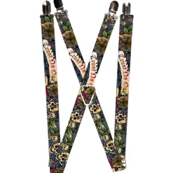Suspenders - 1.0" - Trust No One Gray