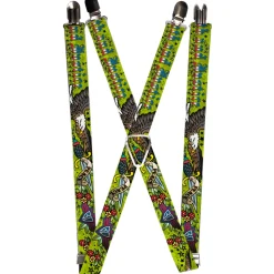 Suspenders - 1.0" - Truth and Justice Green