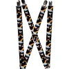 Suspenders - 1.0" - Unicorns/Rainbows/Stars Black