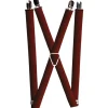 Suspenders - 1.0" - Vertical Stripes Transition Black/Red