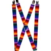 Suspenders - 1.0" - Zarape3 Vertical Multi Color Fade
