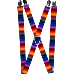Suspenders - 1.0" - Zarape3 Vertical Multi Color Fade