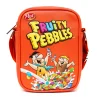The Flintstones Bag, Cross Body, Fruity Pebbles Fred and Barney Cereal Box Replica, Bright Red, Vegan Leather