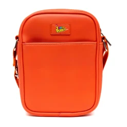 The Flintstones Bag, Cross Body, Fruity Pebbles Fred and Barney Cereal Box Replica, Bright Red, Vegan Leather