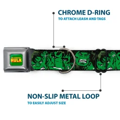 THE HULK Seatbelt Buckle Collar - The Hulk Stacked