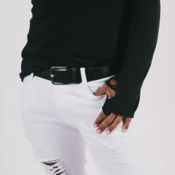 Vegan Leather Belt - Disney Signature D Monogram Embossed