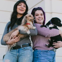 Vegan Leather Dog Collar - Disney Red PU w Silver Cast Mickey Mouse Head Icon Embellishments and Charm