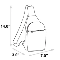 Warner Bros. Horror Movies Vegan Leather Crossbody Sling Bag, It Chapter Two Pennywise Derry Circus Pose, 7" x 14"