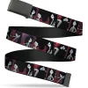 Web Belt Blank Black Buckle - Adventure Time Marceline Poses Collage Reds Webbing