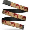 Web Belt Blank Black Buckle - My Hero Academia Keigo Takami Hawks Action Pose Orange Webbing