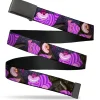 Web Belt Blank Black Buckle - Cheshire Cat Tree Poses Webbing