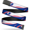 Web Belt Blank Black Buckle - Kyle Larson #5 Car Scheme White/Blue/Red Webbing