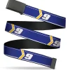 Web Belt Blank Black Buckle - Chase Elliott #9 Car Scheme Blue/Yellow/White Webbing