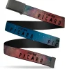 Web Belt Blank Black Buckle - STAR TREK PICARD Title Logo Galaxy/Black Webbing