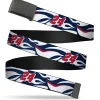 Web Belt Blank Black Buckle - William Byron #24 Car Scheme White/Red/Blue Webbing