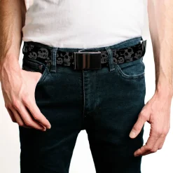 Web Belt Blank Black Buckle - Camo Olive3 Webbing