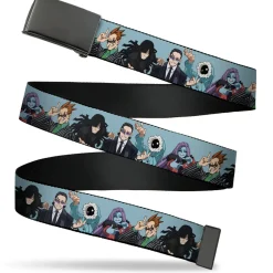 Web Belt Clamp Buckle - My Hero Academia Five Meta Liberation Army Villains Blue Webbing