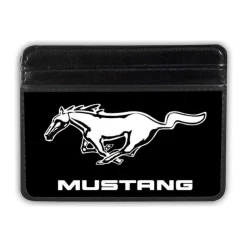 Weekend Wallet - Ford Mustang Black White Logo CENTERED