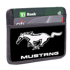 Weekend Wallet - Ford Mustang Black White Logo CENTERED