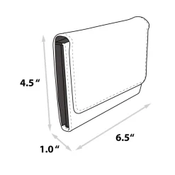 Women's Fold Over Wallet Rectangle - Pixar Luxo Jr Lamp Silver Enamel