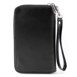 Women's PU Zip Around Wallet Rectangle - THE POLAR EXPRESS Hot Chocolate Waiter Yellows Blues Red