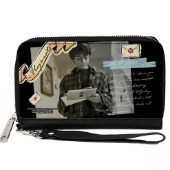 Women's PU Zip Around Wallet Rectangle - Harry Potter Hogwarts Acceptance Letter Pose Collage