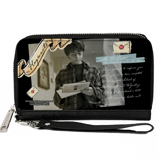 Women's PU Zip Around Wallet Rectangle - Harry Potter Hogwarts Acceptance Letter Pose Collage