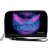 Women's PU Zip Around Wallet Rectangle - HOLLYWOOD UNDEAD Dove TV Fuzz Black Pinks Blues