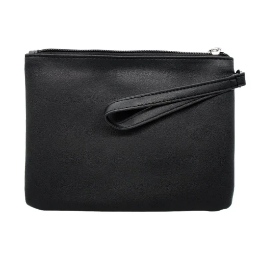 Women's Wallet Single Pocket Wristlet - Friends Television Show Icons Collage Black Multi Color